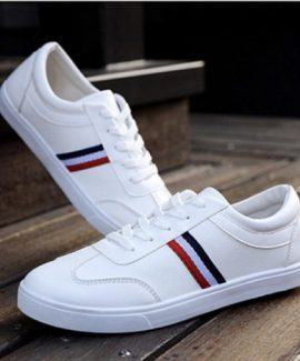Giày Thể Thao Nam – Giày Sneaker kiểu Hàn Quốc Mã G03 Màu Trắng