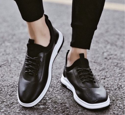 Giày Thể Thao Nam – Giày Sneaker kiểu Hàn Quốc Mã G04 Màu Đen
