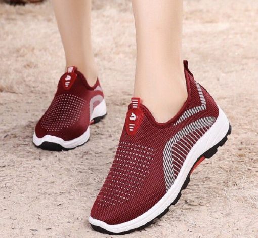 Giày Thể Thao Nữ – Giày Sneaker Nữ kiểu Hàn Quốc Mã G01 Màu Đỏ
